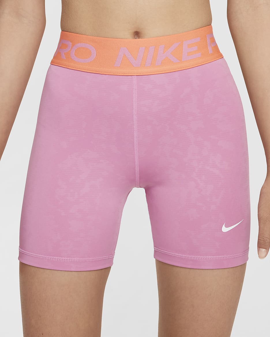 Nike Pro Girls Dri FIT 7.5cm approx. Shorts